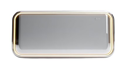 Modern, rectangular, glowing frame
