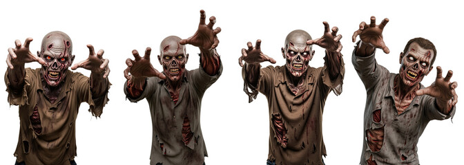 Terrifying Zombie Decayed And Tattered