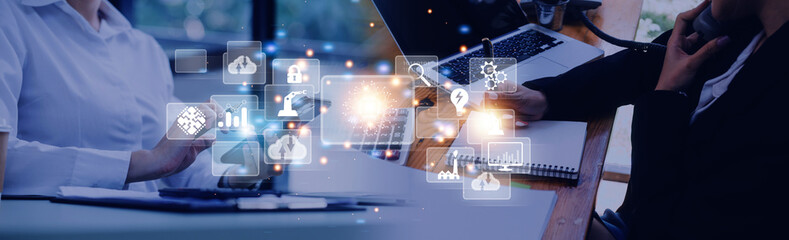 Digital transformation for use Ai technology and growth business development globally 