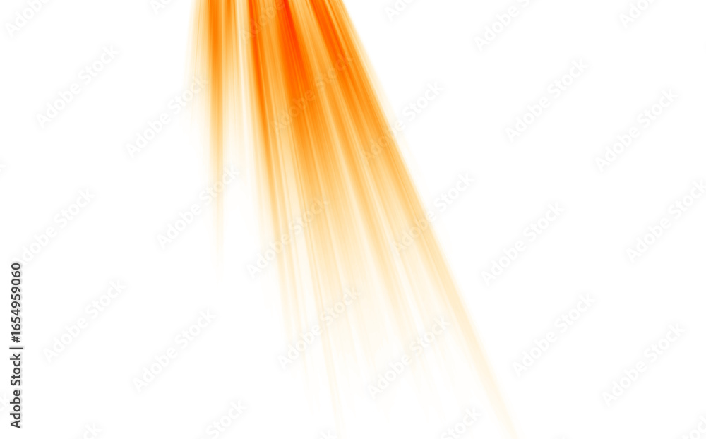 Poster golden light rays on transparent backdrop a captivating display of radiant beams for graphic design 