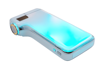 Futuristic light-up portable device