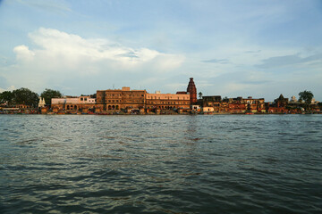 Boat riding view in Ancient Shri Yamuna Temple ghat view, Vrindavan, Mathura, Uttar Pradesh, India. Ancient Shri Yamuna Temple ghat view, Vrindavan, Mathura, Uttar Pradesh, India.8 April 2025
