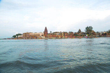 Boat riding view in Ancient Shri Yamuna Temple ghat view, Vrindavan, Mathura, Uttar Pradesh, India. Ancient Shri Yamuna Temple ghat view, Vrindavan, Mathura, Uttar Pradesh, India.8 April 2025
