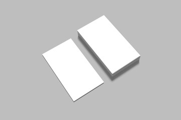 Vertical Business Card Mockup Blank Design