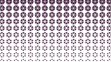 Illustration of purple geometric hexagon pattern fading on transparent background