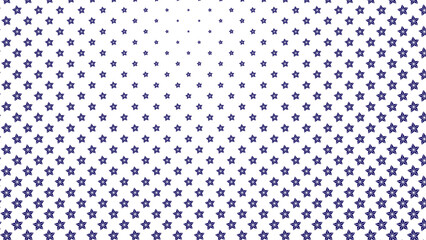 Illustration of blue star pattern fading on transparent background