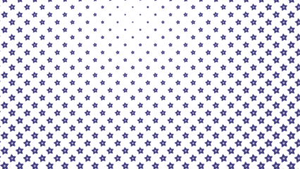 Illustration of blue star pattern fading on transparent background