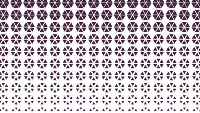 Illustration of purple geometric hexagon pattern fading on transparent background
