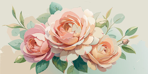 bouquet of pink roses