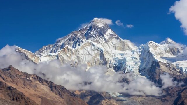 majestic nanda devi peak in uttarakhand indian landscape video