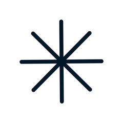 Asterix icon, Vector logo sign, Illustration, shape, design, UX UI icon, editable eps