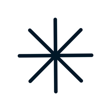 Asterix icon, Vector logo sign, Illustration, shape, design, UX UI icon, editable eps