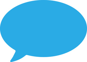 Blue Fill speech bubbles. communication concept, Speak bubble text, vector set of flat message bubbles show chat bubble or dialog boxes, Vector Illustration !