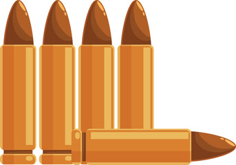 Bullets are arranged vertically and horizontally, bringing to mind themes of crime, violence, and ammunition