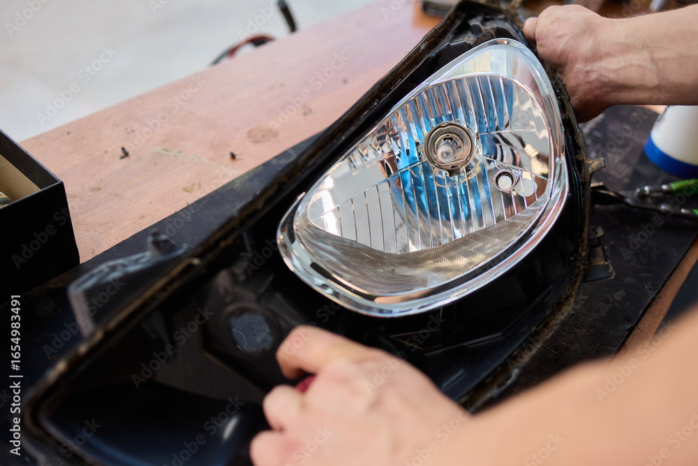 Poster careful precision is essential when installing a car headlight assembly for optimal performance