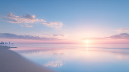 Fototapeta premium background of sea and beach under sky