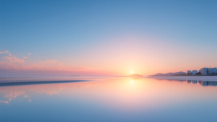 background of sea and beach under sky