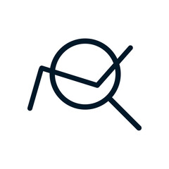 Data insights icon, Vector logo sign, Illustration, shape, design, UX UI icon, editable eps