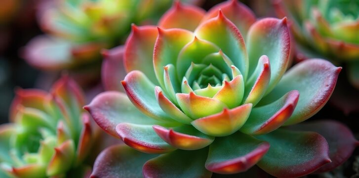 Close-up of Graptosedum Francesco Baldi succulent's rosette, showcasing texture and color , pink, succulent