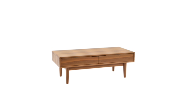 Wooden table on transparent background png