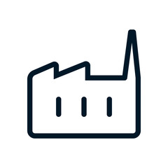 Factory icon 2, Vector logo sign, Illustration, shape, design, UX UI icon, editable eps
