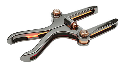 Obraz premium 3D model of a metal clamp