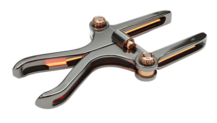 3D model of a metal clamp