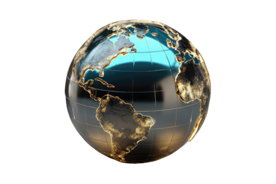 Detailed 3D model of Earth