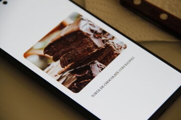 Torta de Chocolate com Raspas.