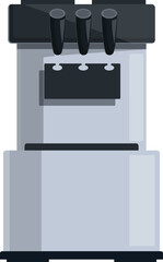 Ice cream machine dispensing a variety of flavors, perfect for businesses serving frozen desserts