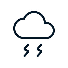 Lightening icon, Vector logo sign, Illustration, shape, design, UX UI icon, editable eps