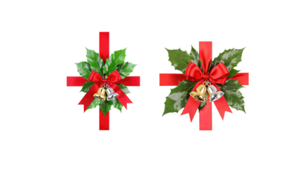 Christmas decorations on transparent background png