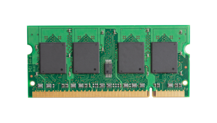 RAM Chip for Laptop isolated on a white background