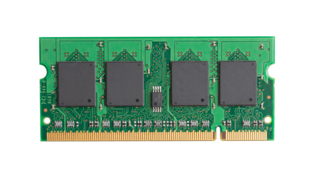 RAM Chip for Laptop isolated on a white background