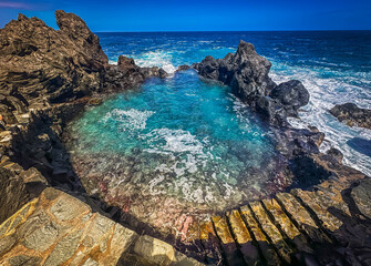 north coast of Tenerife island, natural pools, Canarias, Spain