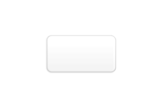 Glass rectangle with smooth transparent surface shiny plastic illustration clear TV screen with mirror effect. glass button isolated on transparent background
