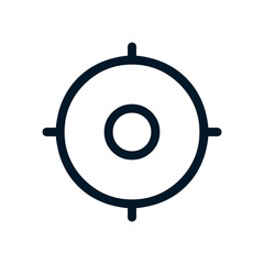 Target icon, Vector logo sign, Illustration, shape, design, UX UI icon, editable eps