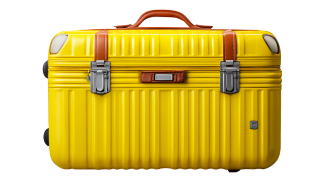 suitcase with travel icons