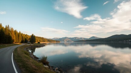 lake in the mountains