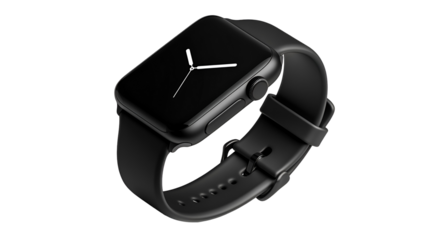 Modern Black Smartwatch Displaying a Clean Interface with Sleek Design and Advanced Technology