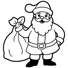 A Simple Santa Illustration