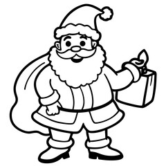 A Simple Santa Illustration