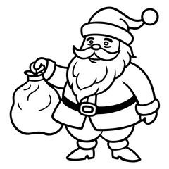 A Simple Santa Illustration