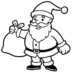 A Simple Santa Illustration