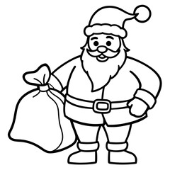 A Simple Santa Illustration