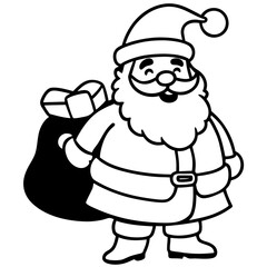 A Simple Santa Illustration
