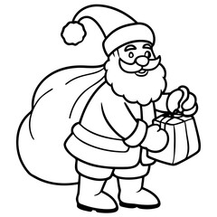 A Simple Santa Illustration