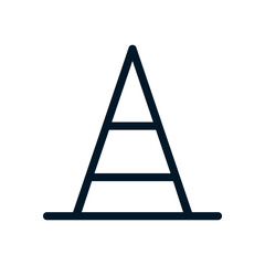 Works icon, Vector logo sign, Illustration, shape, design, UX UI icon, editable eps
