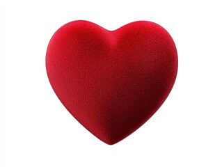 Fototapeta premium Red velvet heart shape