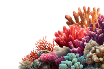 Vibrant coral reef corner